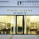 Kings & Queens Beautysalon Eppendorf//Glasgestaltung und Farbkonzept