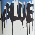 Blue #1 Serie Typo//43x61cm//Acryl auf Holz