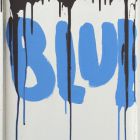 Blue #3 Serie Typo//43x61cm//Acryl auf Holz